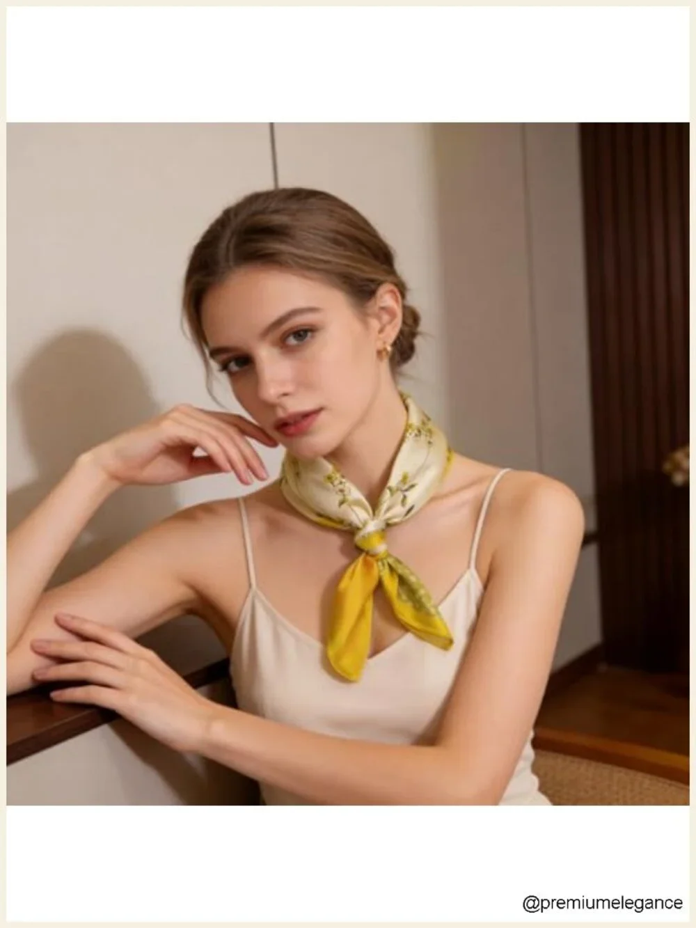 100% Mulberry Silk Square Scarf Lightweight Neck Scarf for Women Hair Scarf